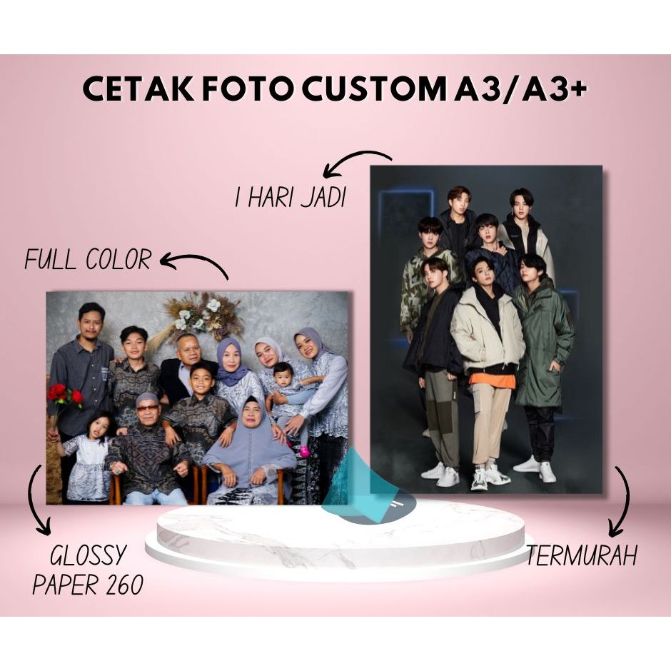 CUSTOM PHOTO PRINTING A3/A3+ SIZE ออกแบบฟรีสีเต็ม