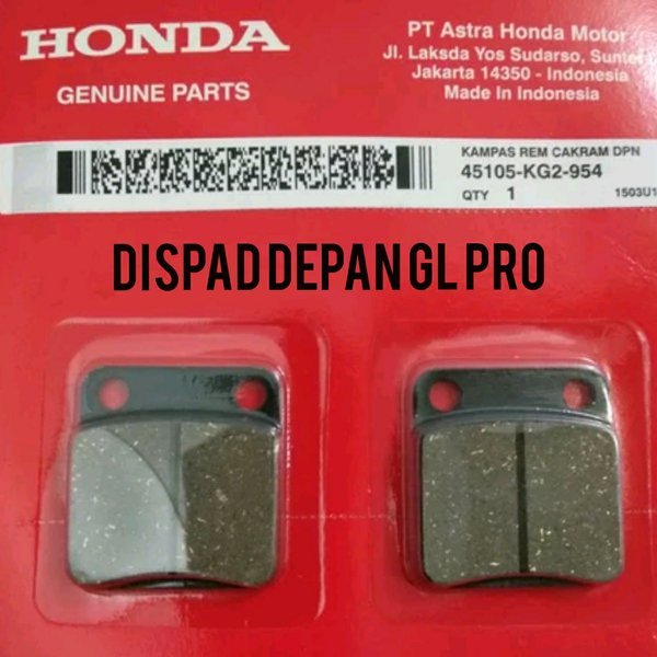 ผ้าดิสเบรคหลัง Kawasaki KLX 150 LS BF GL Pro KG2 A SUPER