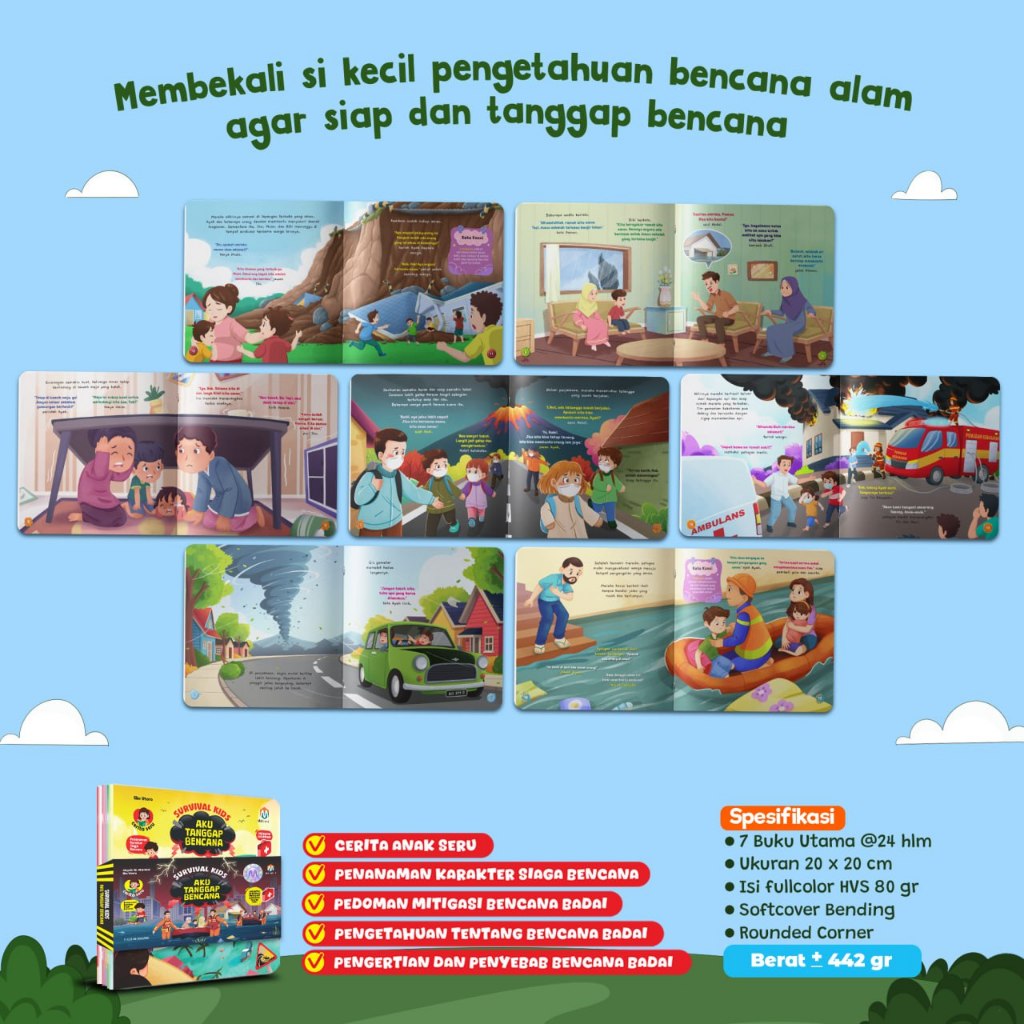 (หนังสือแฟลช) 1 ชุด มี 7 เล่ม แพ็คเกจ Survival Kids - ผมหายนะบน Ziydbooks Softcover