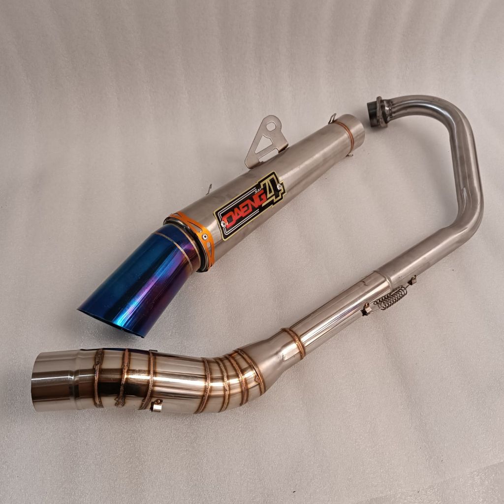 Daeng Sai4 ท่อไอเสีย Conical ท่อสแตนเลสสําหรับ Raider 150 Carb /Tmx125/150 Alpha 125