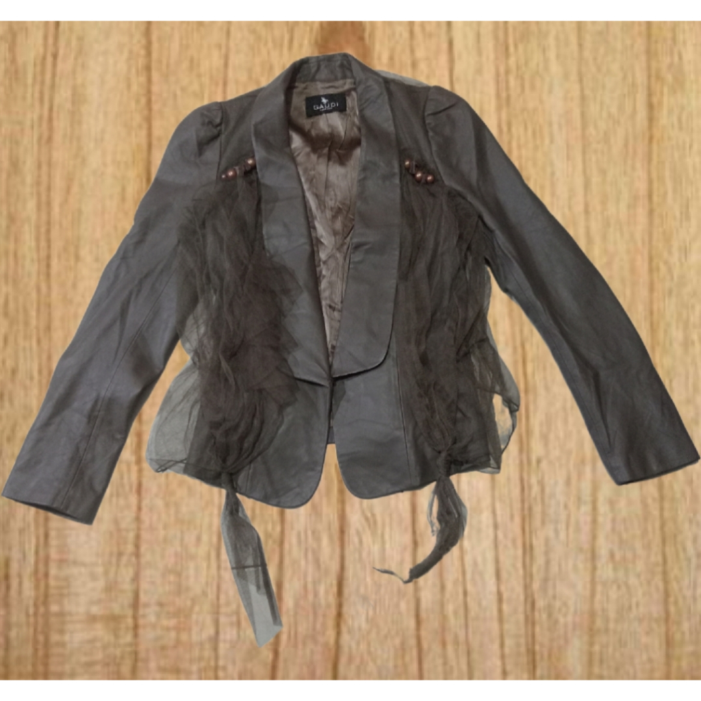 TOP QUALITY เสื้อแจ็คเก็ตหนังแท้สําหรับผู้หญิง JK 327