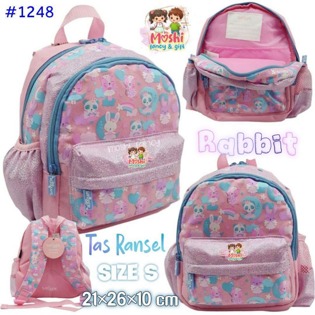 Bear Pink School Bag size S / Girls Backpack PAUD size / Disney Junior Girl - Bear Pink
