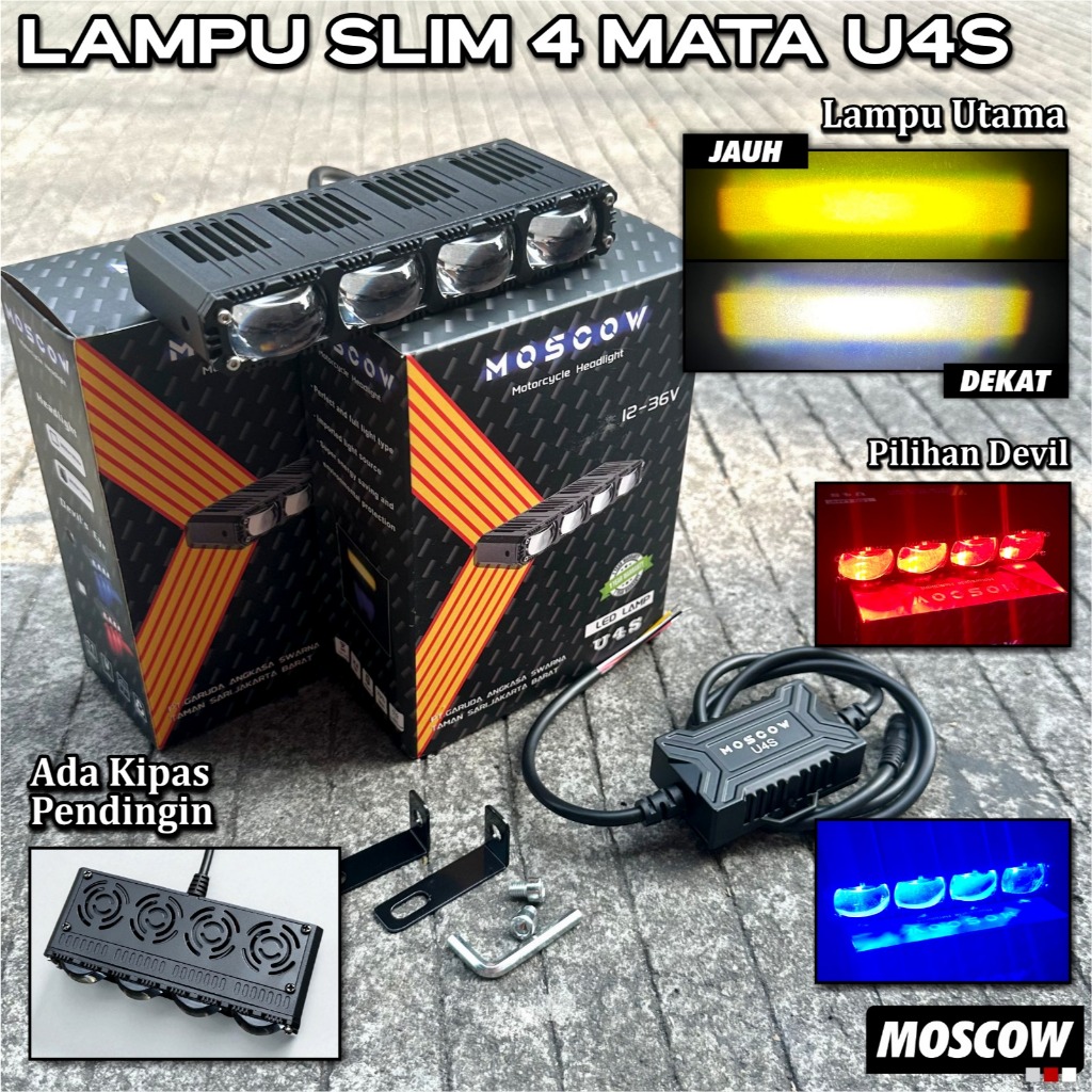 MATA D2 MINI GRILL SUPER SLIM SPOTLIGHT (1 ชิ้น) + UNIVERSAL COOLING พัดลมสําหรับรถจักรยานยนต์และรถยนต์ DC 12 - 36 VOLT 5 WATT 3 โหมด FAR NEAR และ DEVIL EYE MINI SPOTLIGHT กันน้ํา 4S FULL BODY PREMIUM IRON LED MINI FLAT