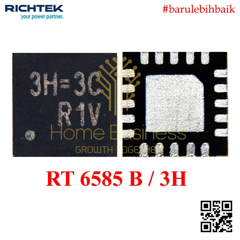 RT6585BGQW RT6585B RT6585 B RT 6585B RT 6585 B / 3H=1R 3H=1E 3H= QFN-20L IC Dual Step-Down Controlle