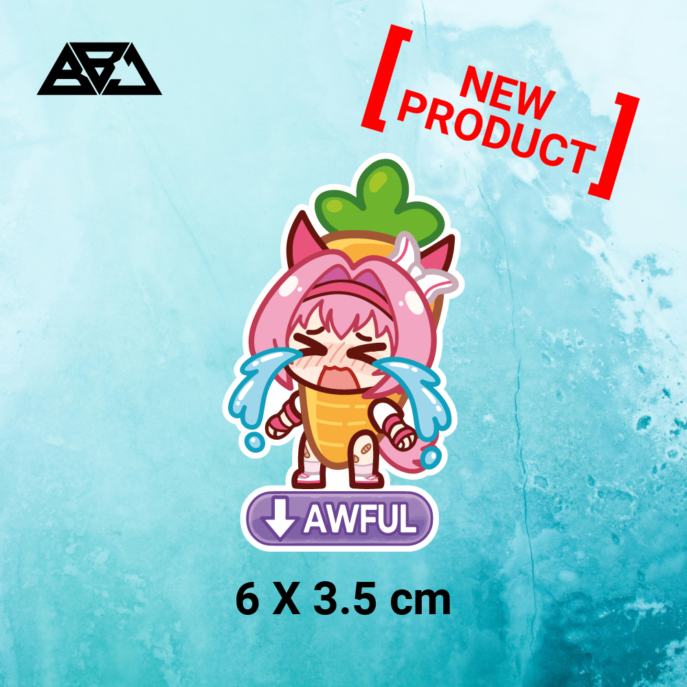 สติ๊กเกอร์ตัดอนิเมะพรีเมี่ยม UMA MUSUME - HARU URARA AWFUL