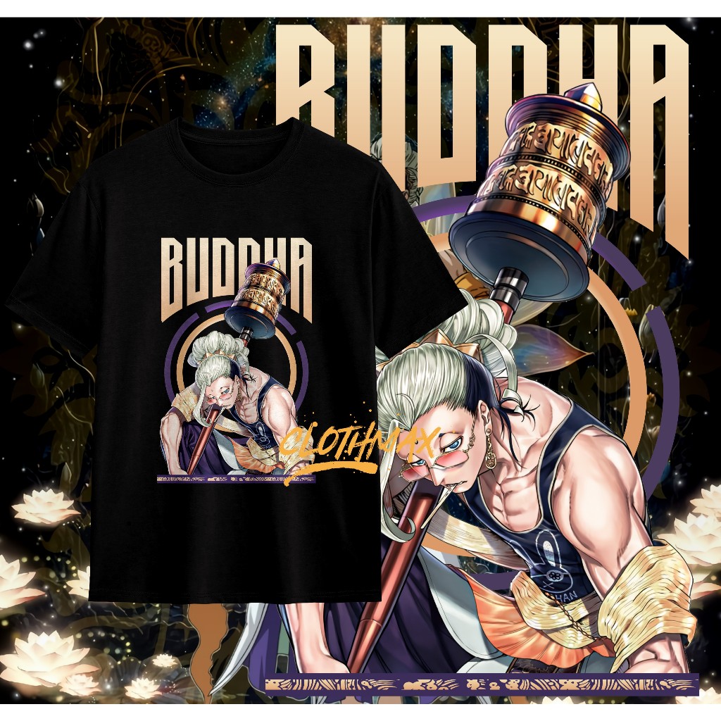 เสื้อยืด Anime Buddha เสื้อ Shuumatsu no Valkyrie Record of R4gnarok - Qin Shi Huang - Simo Hayha
