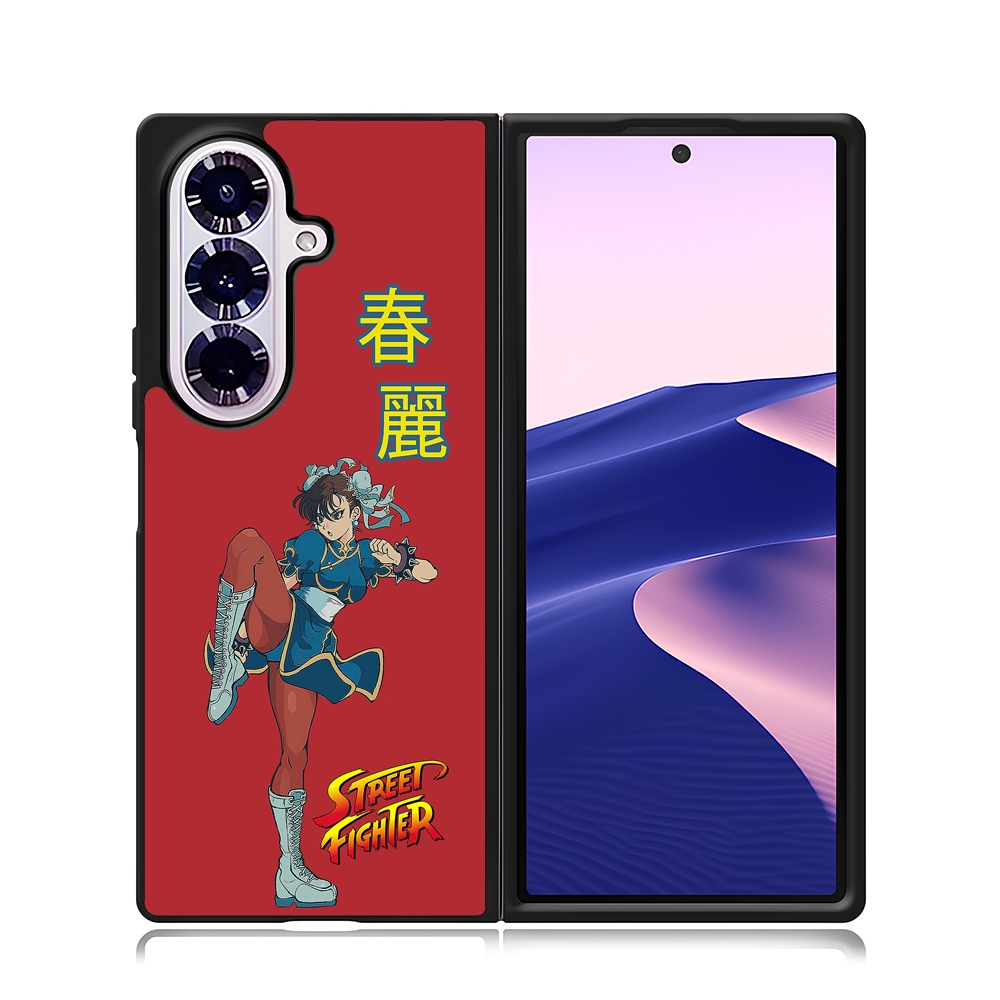 เคสโทรศัพท์ Samsung Z Flip Fold 7 6 5 4 3 โทรศัพท์ Custom Chun Li Street Fighter