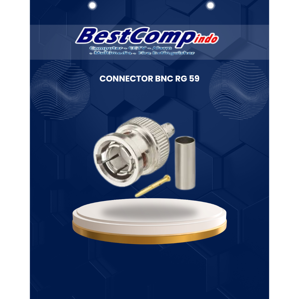 ขั้วต่อ BNC RG 59 | ขั้วต่อ BNC RG59 | ขั้วต่อกล้องวงจรปิด