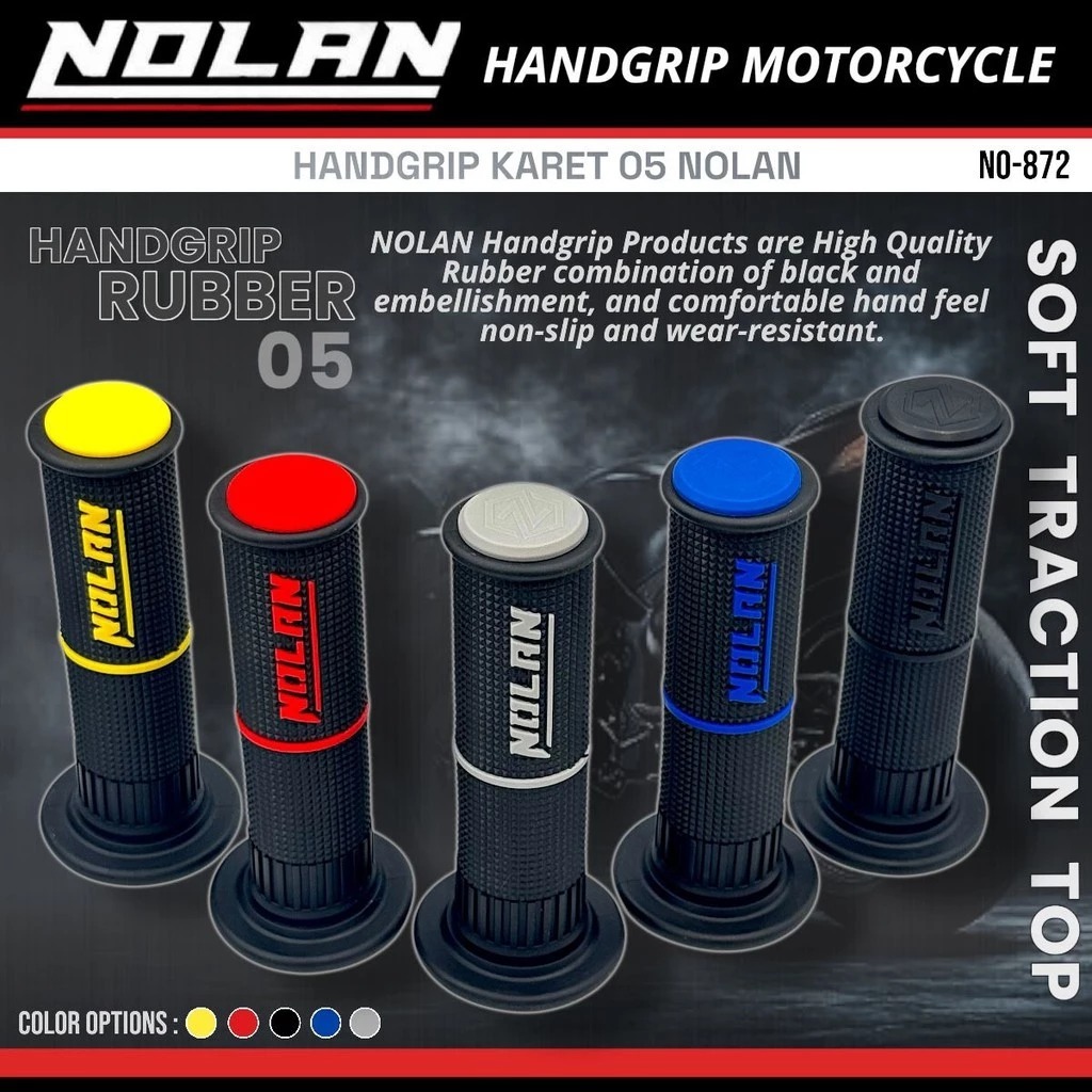 NOLAN ปลอกแฮนด์ยาง 05 Nolan 872 Universal All Motorcycles