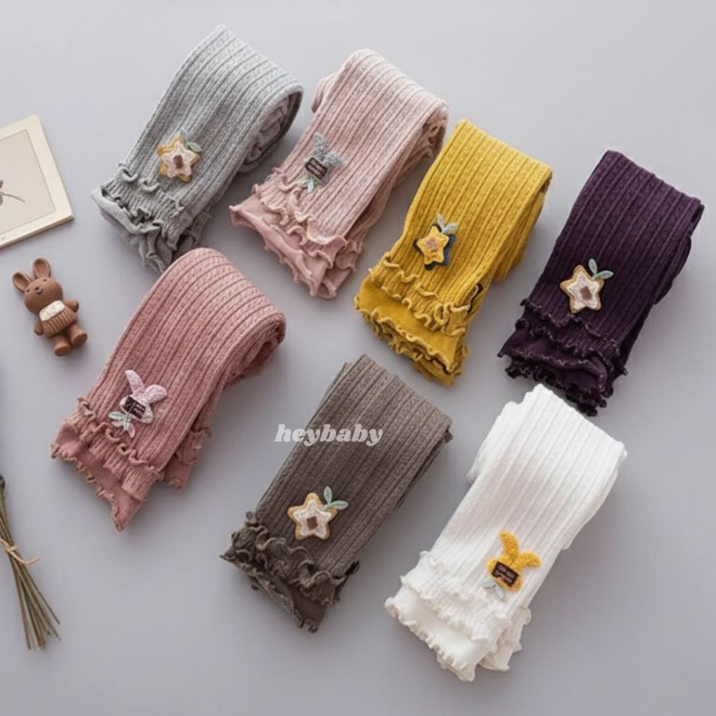 HEYBABY - LEGGING STAR & RABBIT XINGXING กางเกงขายาวเลกกิ้งเด็กผู้หญิง