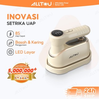 ALLTOU Setrika Uap Penyesuaian 3 Tingkat Setrika Portable 8S Pemanasan Steam Iron Hand Steamer