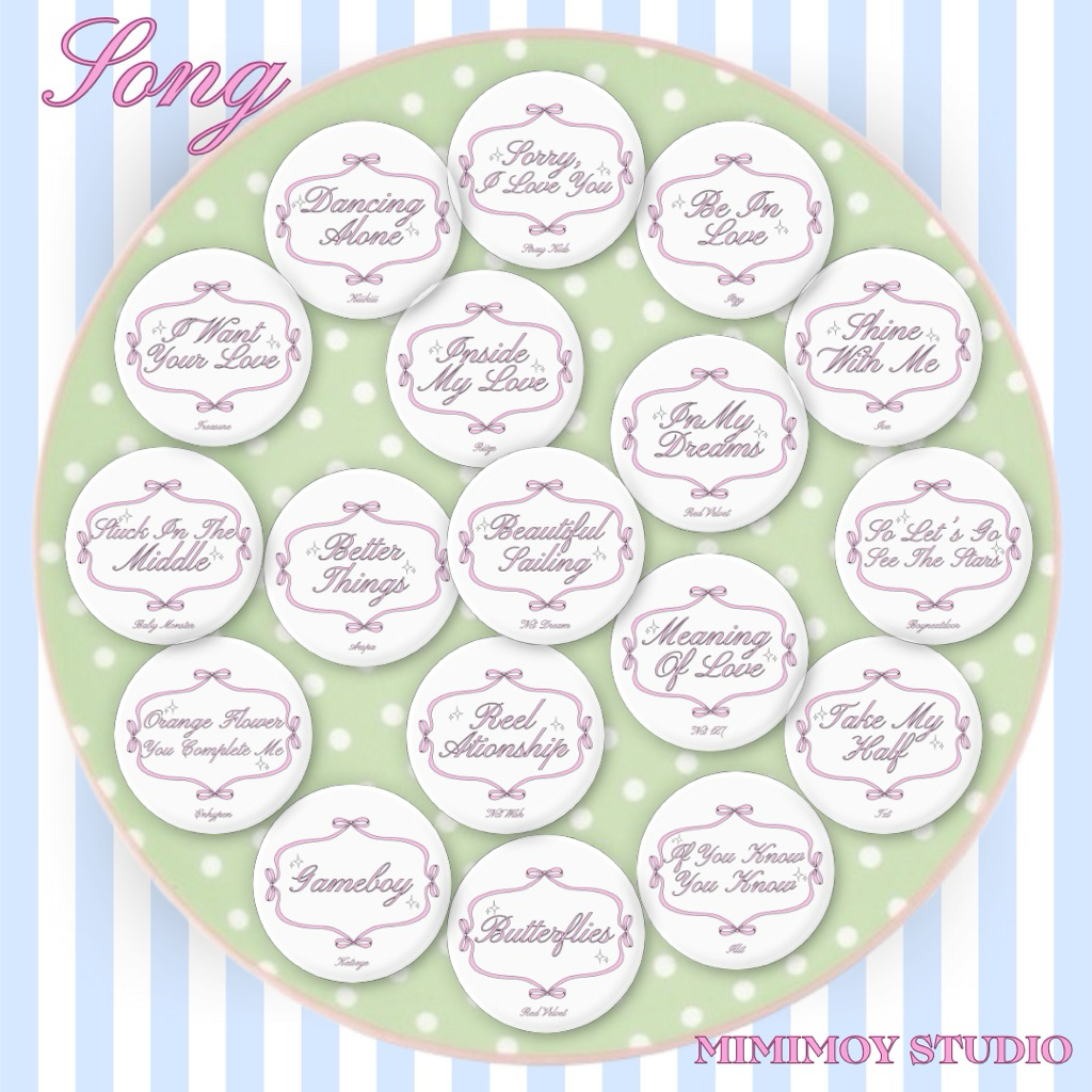 Blackpink หน่วยปุ่มพิน 4.4ซม. ตอนที่ 2 Cortis, Txt, Enhypen, Tws, Seventeen, Bangtan, New Jeans, Le 