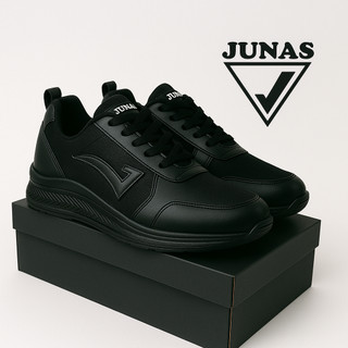Sepatu Sekolah Hitam Polos Hitam Putih Tali Sepatu Sneakers Anak Laki Laki Perempuan