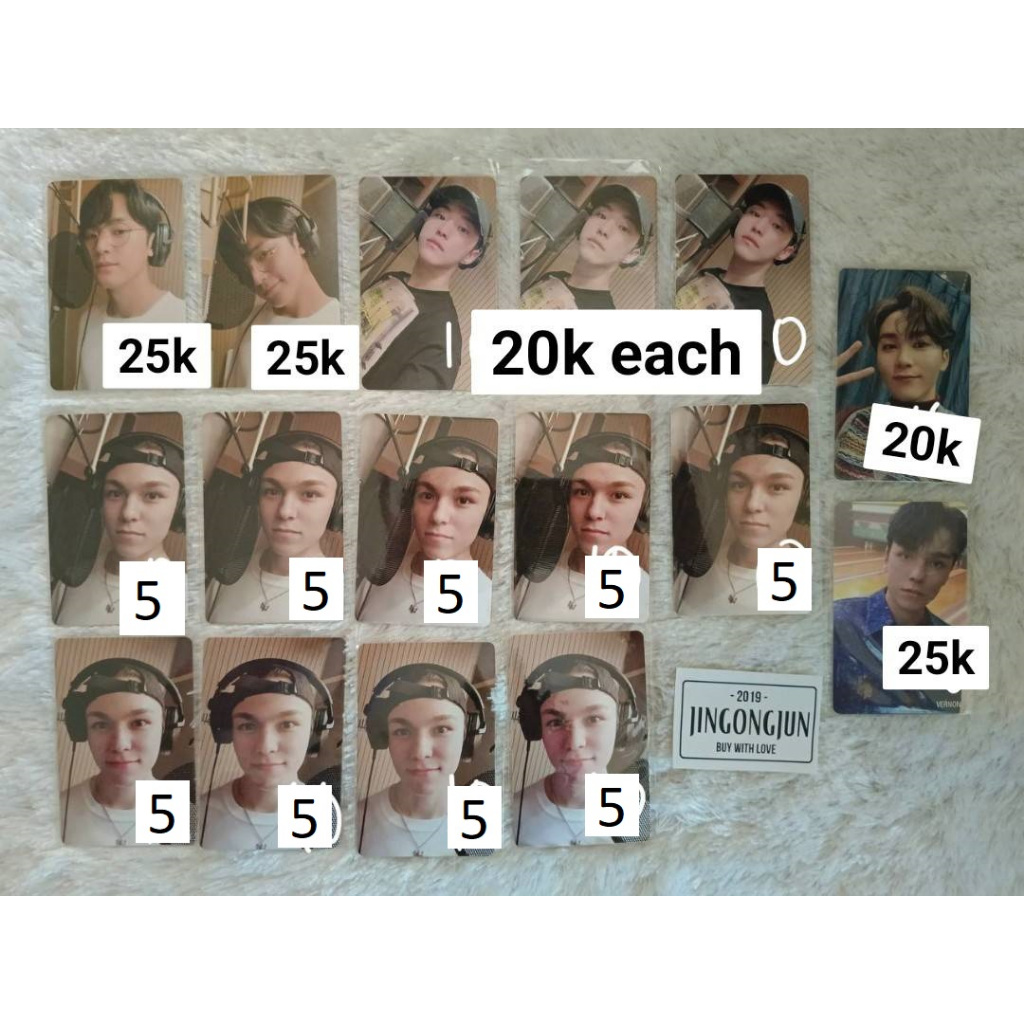 (PRICE NOT PACKING) Semicolon Seventeen svt pc photocard อัลบั้ม ina pub japan bene mingyu hoshi ver