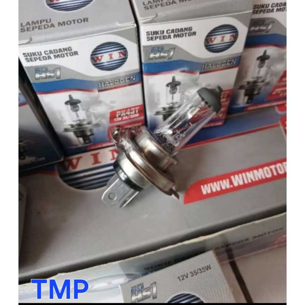 HS1 หลอดไฟฮาโลเจนขนาด 12V 35/35W BRIGHT & DURABLE WIN BRAND