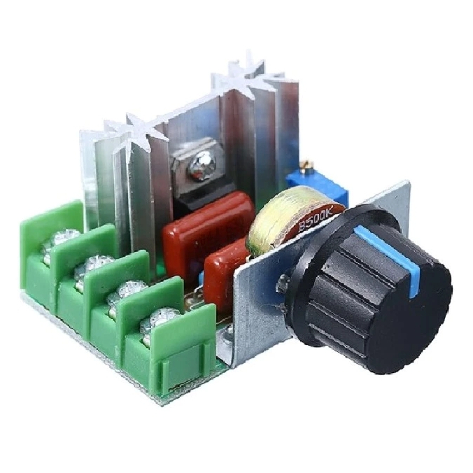 Dimmer SCR 2000W ตัวควบคุมแรงดันไฟฟ้า 220V AC มอเตอร์เครื่องบดเจาะมอเตอร์ควบคุมความเร็ว Pwm Regulato