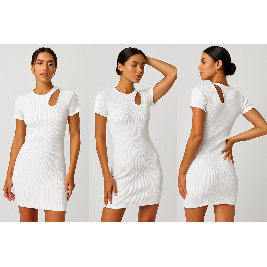 Y2K STYLE MINI KNIT DRESS