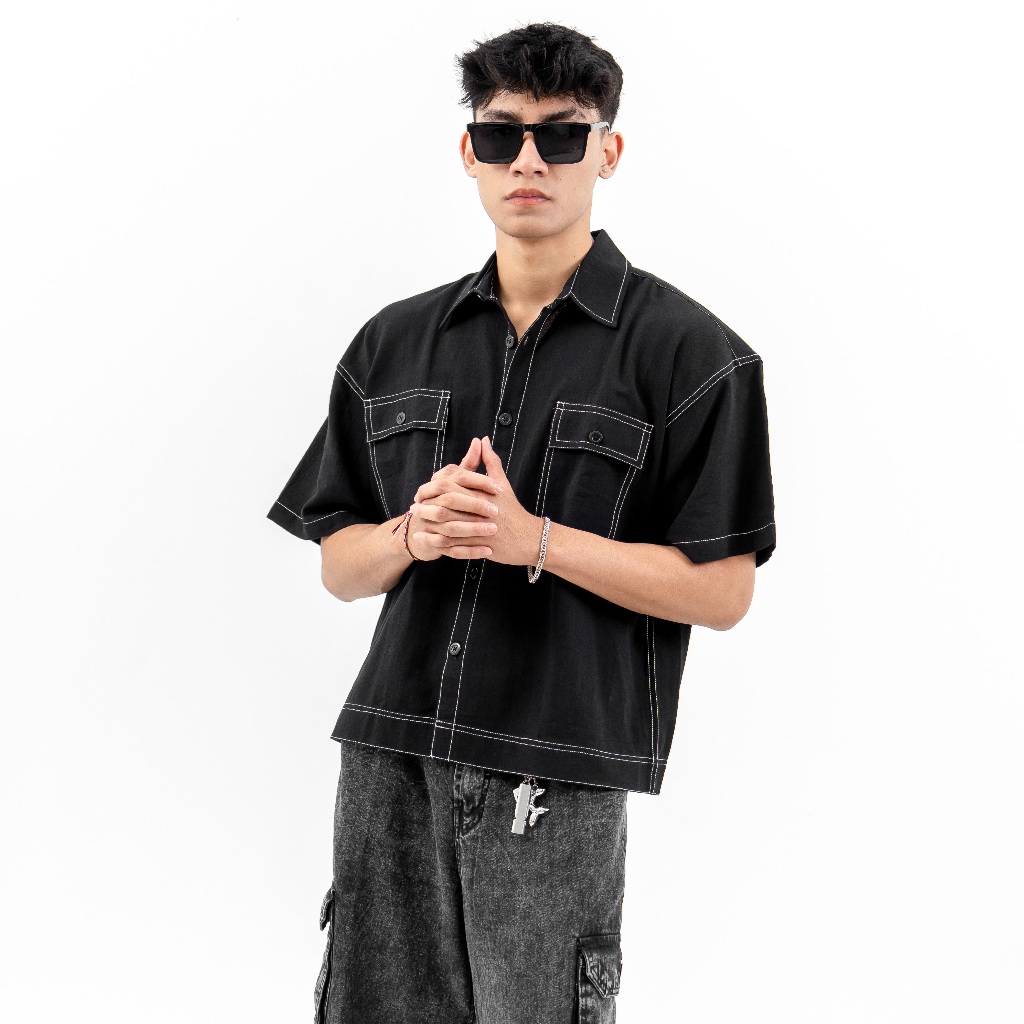 KEMEJA BOXY SHIRT / PLAIN BOXY SHIRT สําหรับผู้ชาย