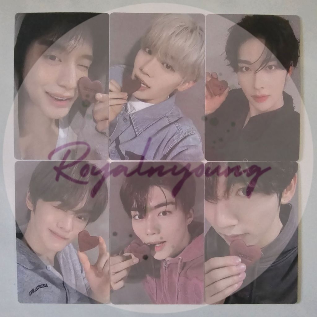 Photocard PC Zerobaseone ZB1 Rose in Love ชุดคุกกี้ Jiwuong Taerae Ricky Gyuvin Gunwook Yujin