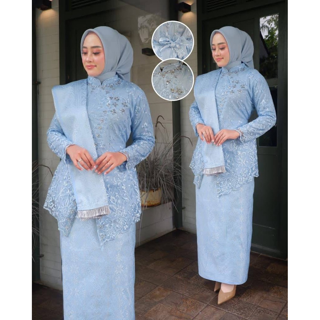 Jnangan Songke Kebaya Set - Modern Kebaya - Modern Graduation Kebaya Set - Modern Party Kebaya - Nij