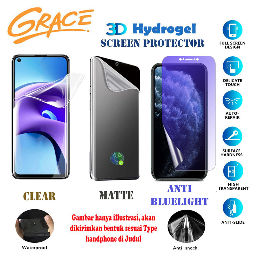 Grace Hydrogel สําหรับ Gogle Pixel 8 Pro 2023 - 6.7 นิ้ว - ฟิล์มกันรอยหน้าจอและด้านหลัง