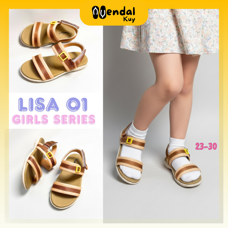 รองเท้าแตะเด็กผู้หญิง 1-7 Years Soft Kids Friendly Anti-Slip (Lisa 01)