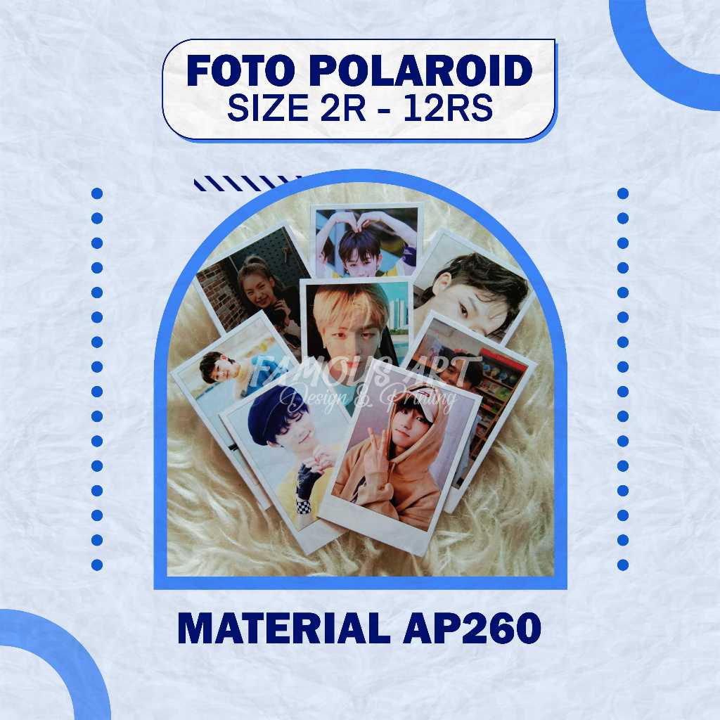 พิมพ์ POLAROID PHOTOS 2R 3R 4R 5R 6R 8R 10R 10RS 12R 12RS CUSTOM GLOSSY POLAROID PHOTOS