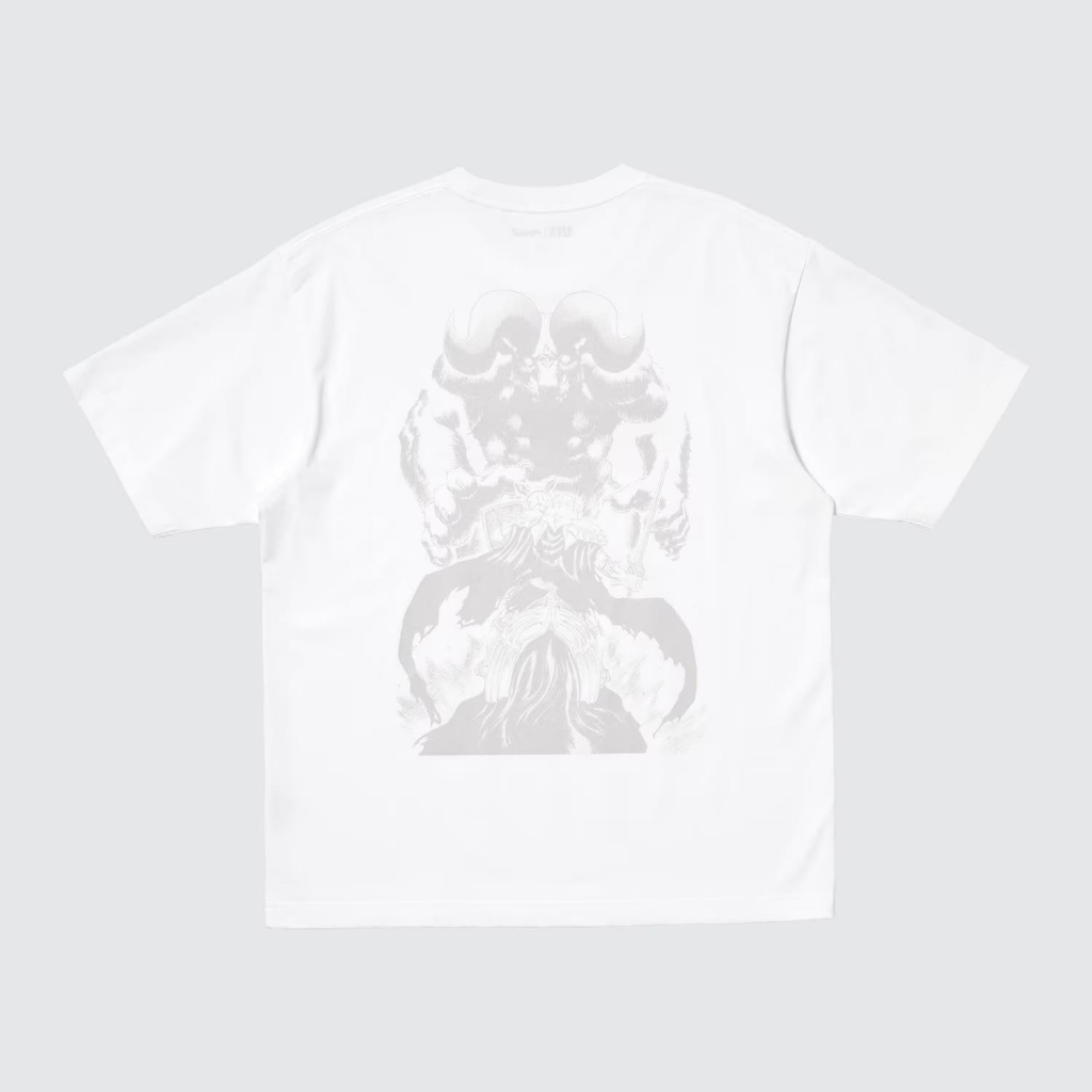 เสื้อยืด Uniqlo x Manga Berserk N.3 | เสื้อยืดแขนสั้น MANGA Curation UT - สีขาว