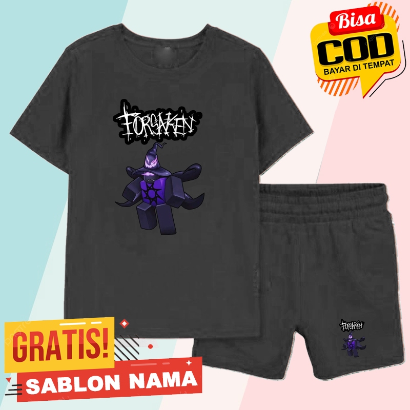 ชุดเสื้อยืดเด็กตัวละคร Forsaken Azure / Forsaken Azure ชุดเสื้อผ้าเด็กชายและเด็กหญิง