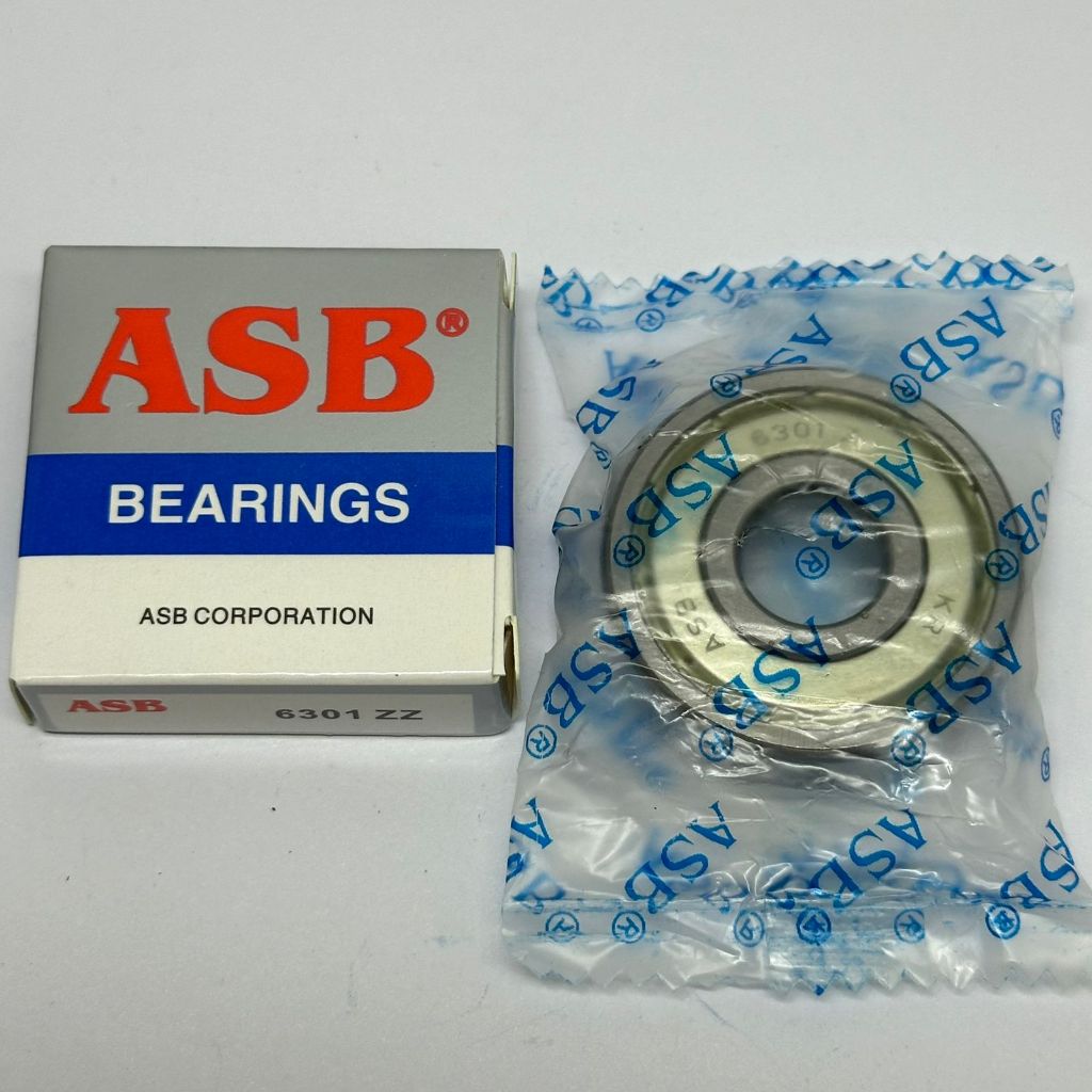 (GET 10 ชิ้น) BEARING 6301-ZZ ASB LAKER WHEEL SUPRA KLAHAR 6301ZZ IRON CAP