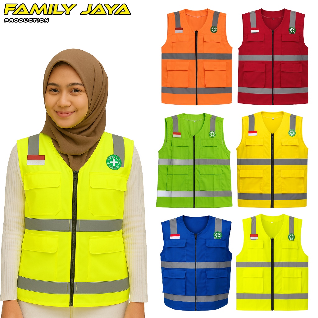 K3 LOGO PROJECT FIELD SAFETY VEST และ FLAG - STABILO SAFETY VEST