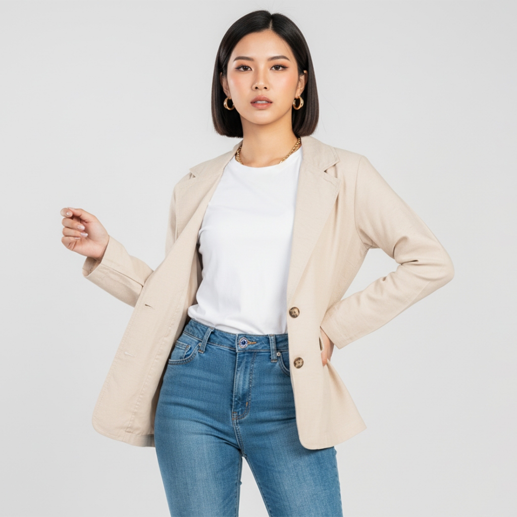 C2 Collen Khaki Blazer ผู้หญิง