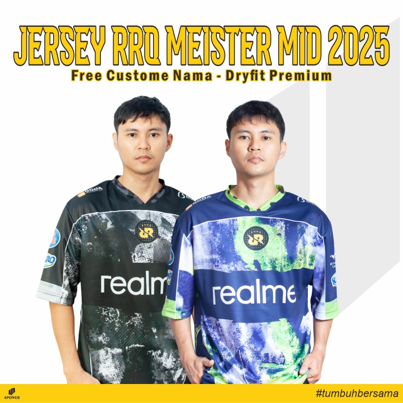 SAKAsport ใหม่ล่าสุด RRQ JERSEY S15 - RRQ x MEISTER MID 2025 - ใหม่ล่าสุด RRQ KINGDOM