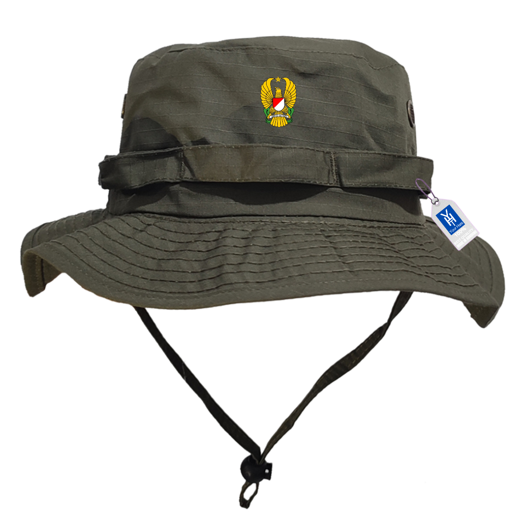 Jungle Hat Bucket Hat Army Logo TNI AD / Jungle Hat Logo Eka Paksi