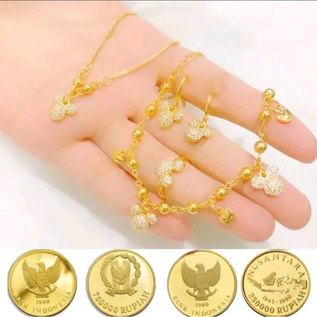 Mikey Mouse Coin ชุดเครื่องประดับสําหรับเด็ก - ชุดเด็กแฟชั่น