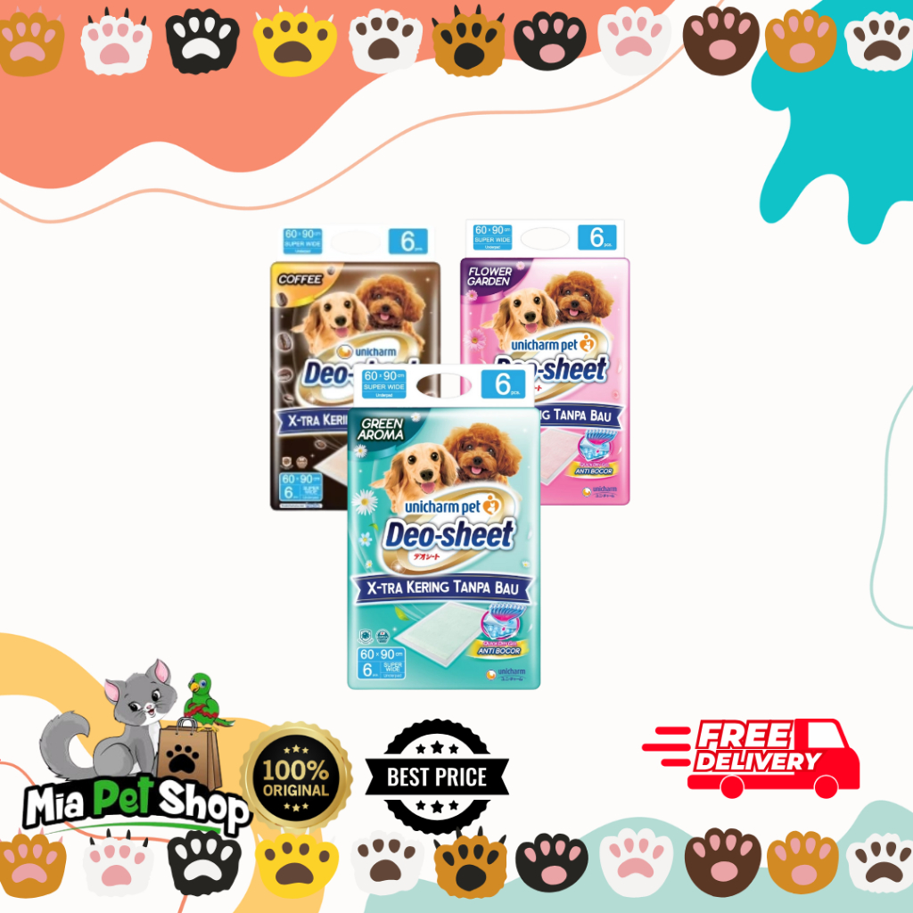 DEO SHEET SW6 ใต้แผ่นหอม 60x90 เนื้อหา 6 - แผ่นใต้น้ําหอม