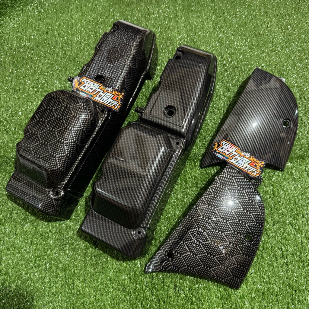 ORIGINAL YAMAHA THAILAND CARBON CVT COVER สําหรับ MOTORCYCLES (mio sporty mio smile) ORIGINAL WTP CA