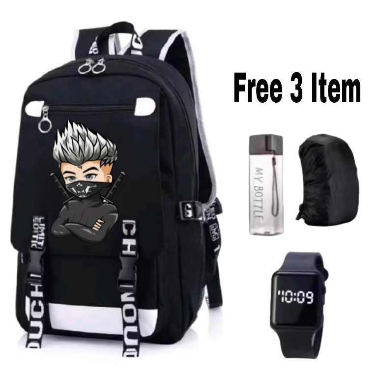 Ninja Free Fire Bag - FF School Bag - กระเป๋าเป้เด็ก - FF Ninja Bag