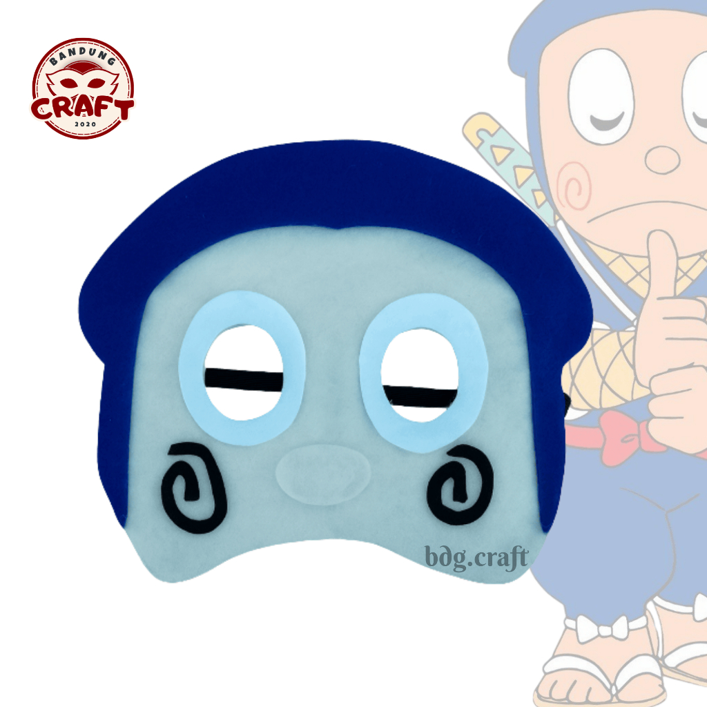 Bdg crfat Blue Ninja Mask การ์ตูนญี่ปุ่นฟิล์ม 90s ฮาโลวีนปาร์ตี้เครื่องแต่งกายคอสเพลย์เด็กสําหรับผู้