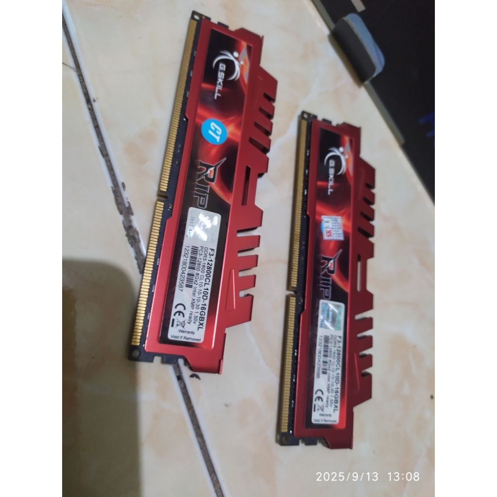 Ram Ddr3 16 Gb GSkill RipJaws