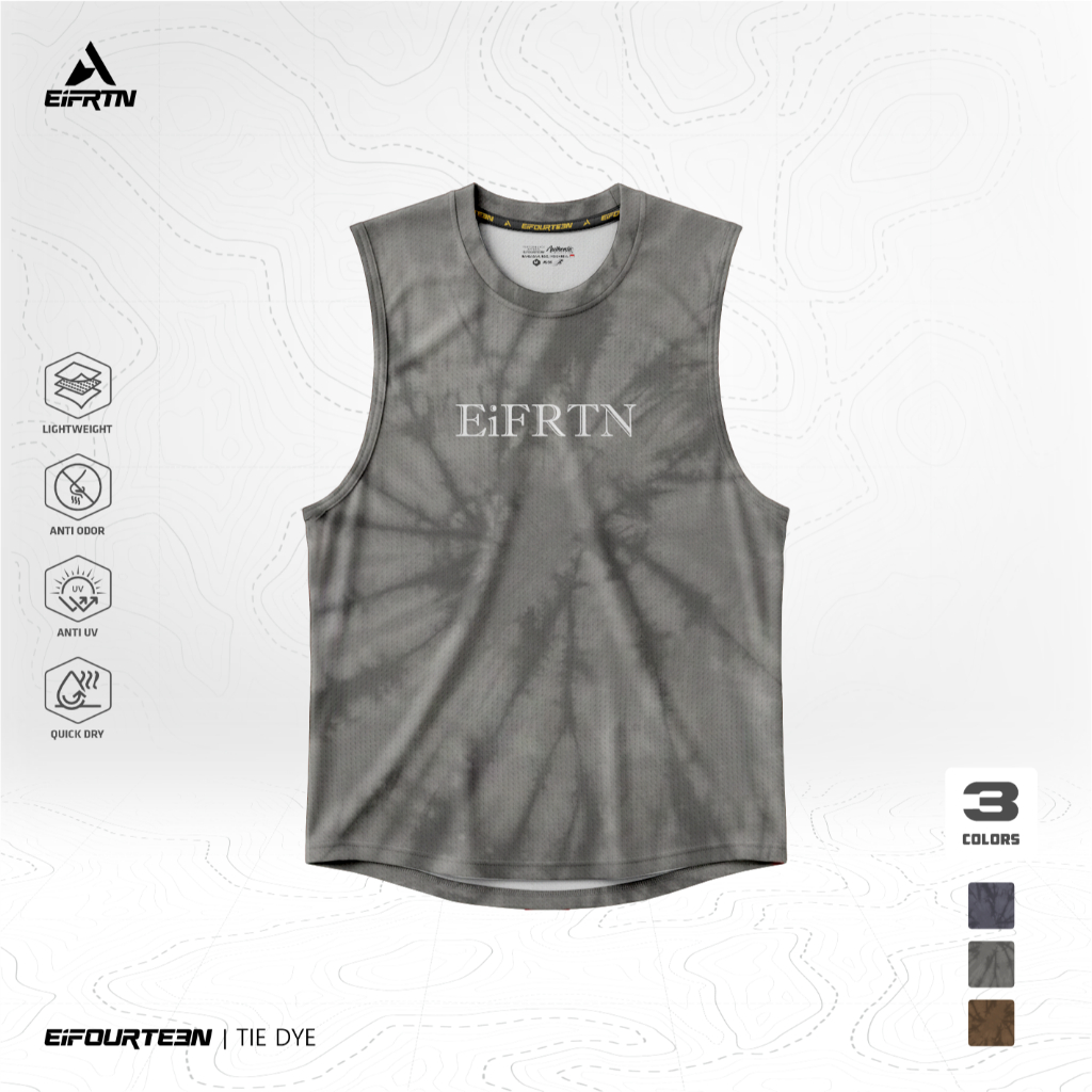 Eifrtn เสื้อกล้าม Lekkong แขนกุดกล้ามเนื้อกีฬาผู้ชายผู้หญิง Unisex Tie Dye สีกากีธรรมดา Simple Gym ฟิตเนสวิ่ง Cool Simple Eifourteen