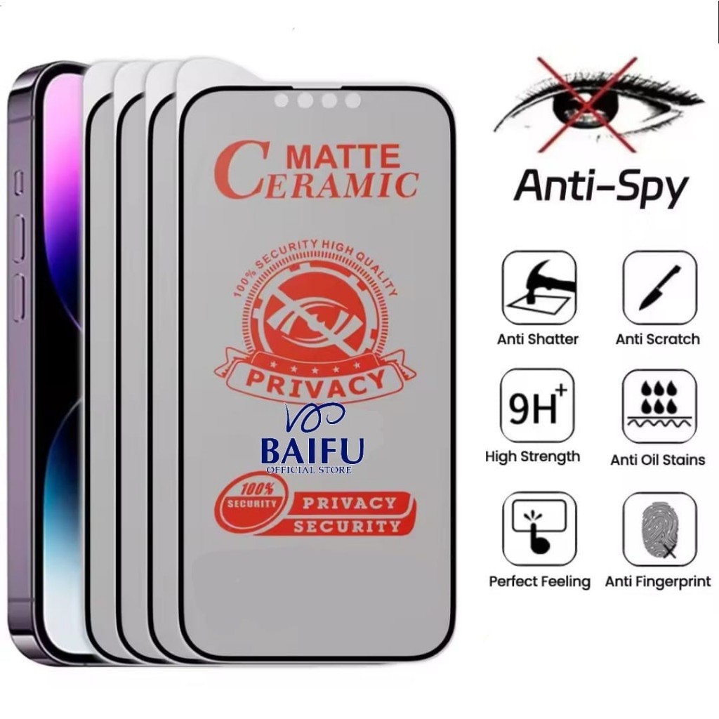 ป้องกันรอยขีดข่วน Redmi Note 6 Redmi Note 6 Pro Anti-Scratch Ceramic Spy Matte Anti-Scratch Privacy 