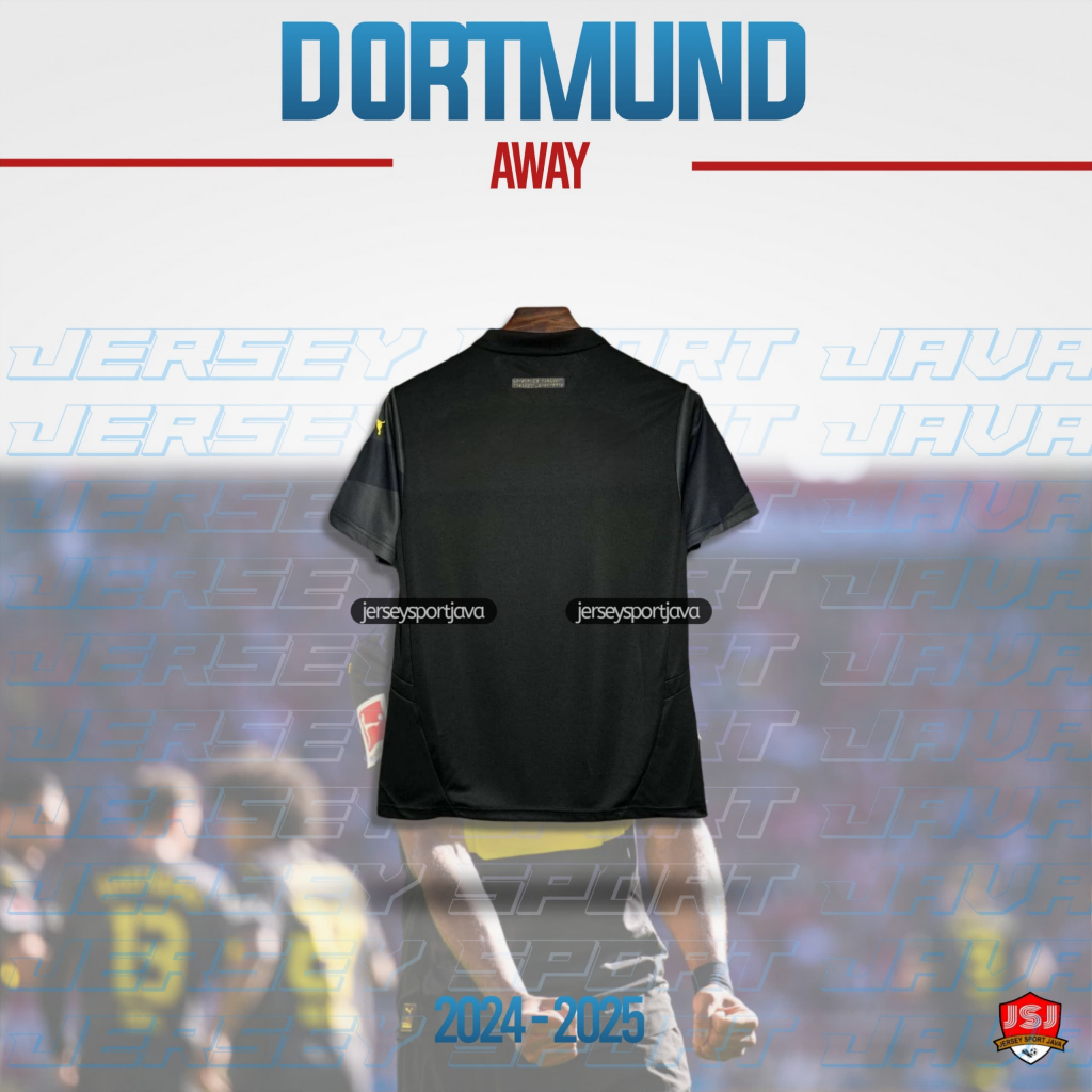 DORTMUND AWAY MENS FOOTBALL JERSEY 2024 2025 เกรดดั้งเดิม - นําเข้า