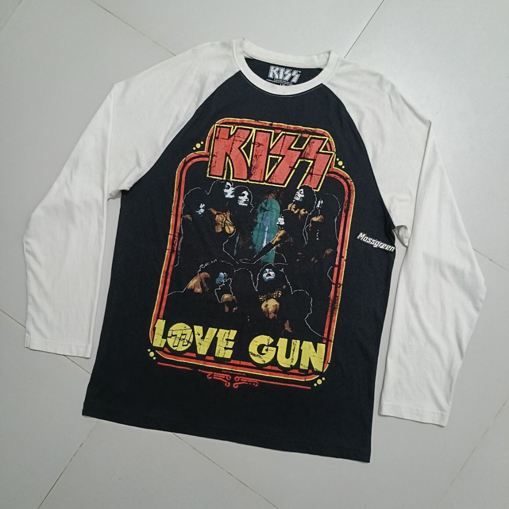 เสื้อยืดสีขาววง Kiss ls / แขนยาว L