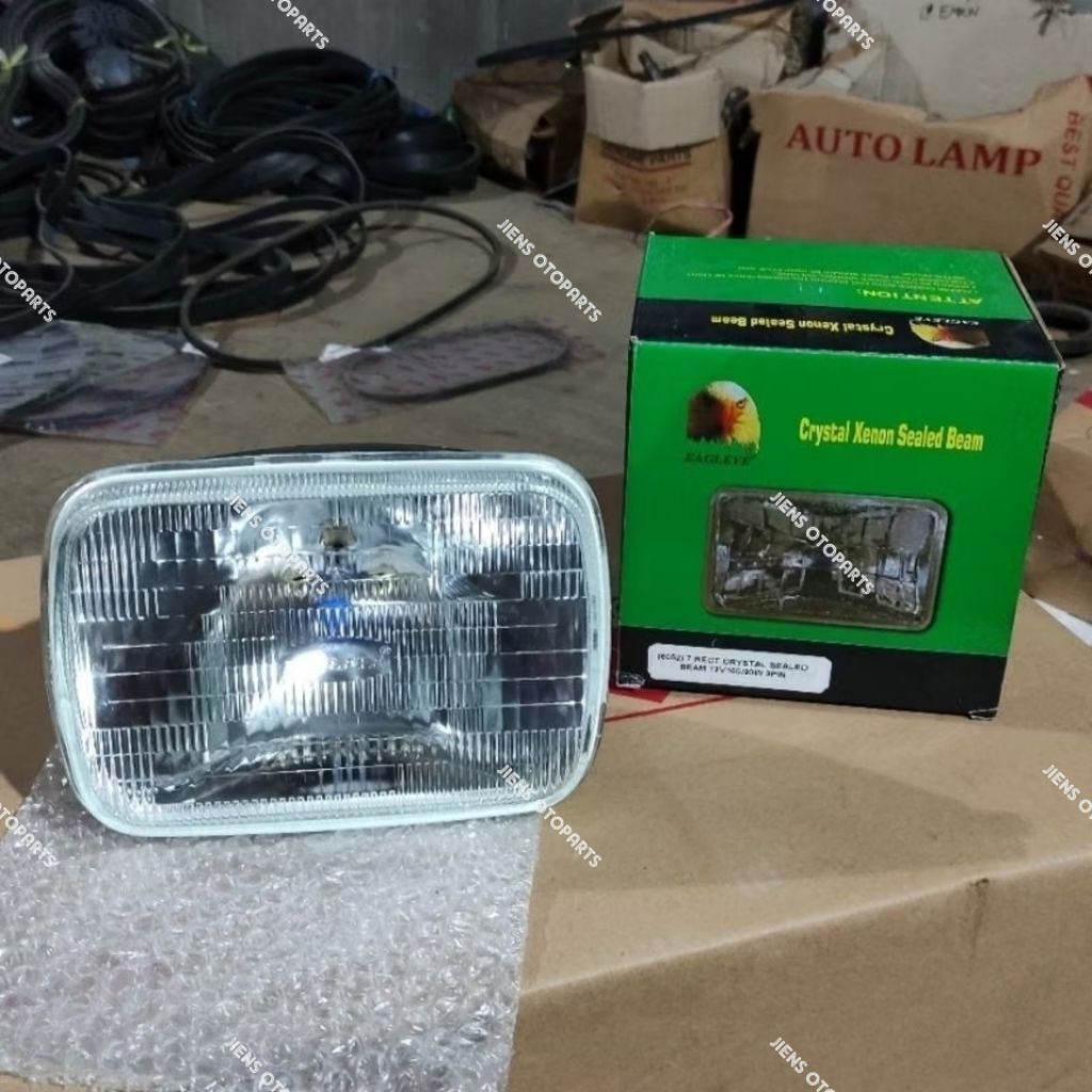 6052 - SEAL BEAM/SELED BEAM/FRONT LIGHT SQUARE 7 INCH (L300/KATANA/F70) 100/90 WATT - SEALED BEAM 12