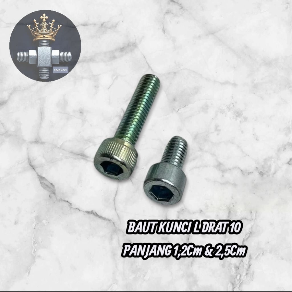 BOLT 10 KEY L M6x12MM M6X25 BOLT L STEEL MOTORCYCLE CAR ORIGINAL STEEL