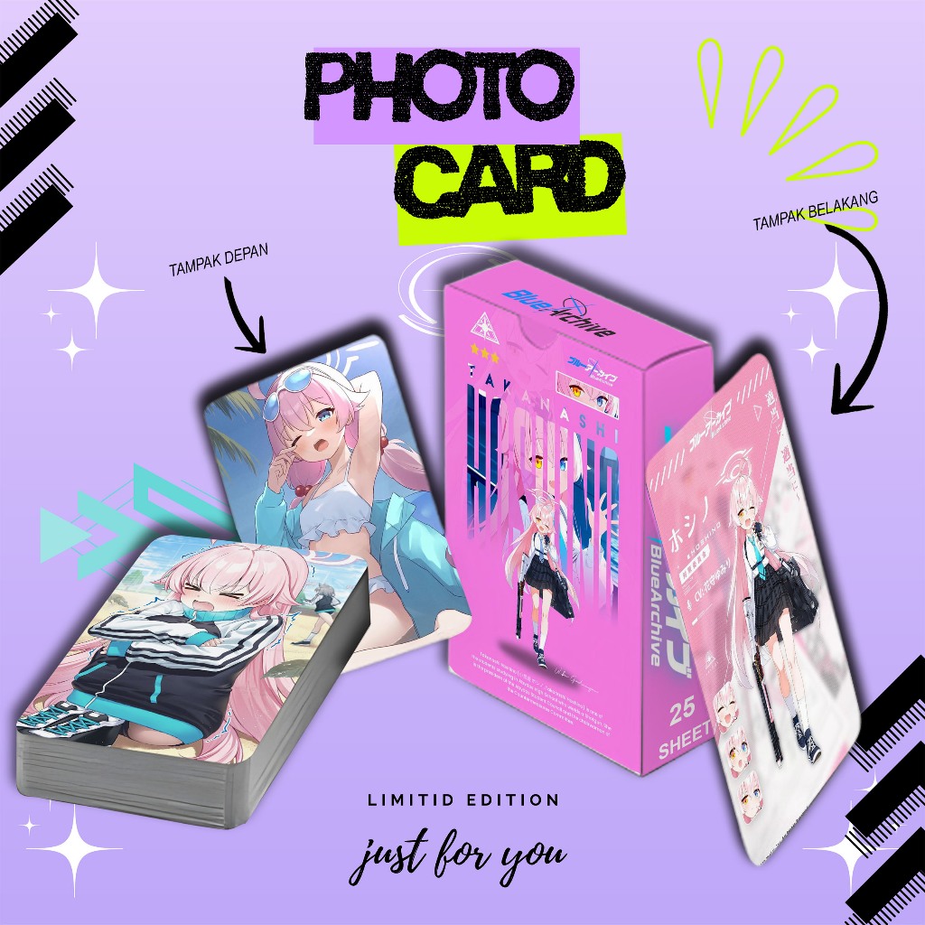TAKIASHI HOSHINO BLUE ARCHIVE PREMIUM PHOTOCARD SET 25 แผ่น