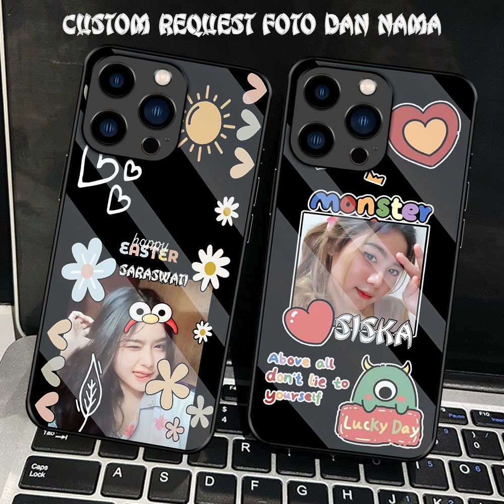 PJL10 CUSTOM REQUEST SOFTGLASS แก้วพรีเมี่ยม PHOTO และ NAME ACCORDING TO YOUR DES สําหรับ SAMSUNG A0