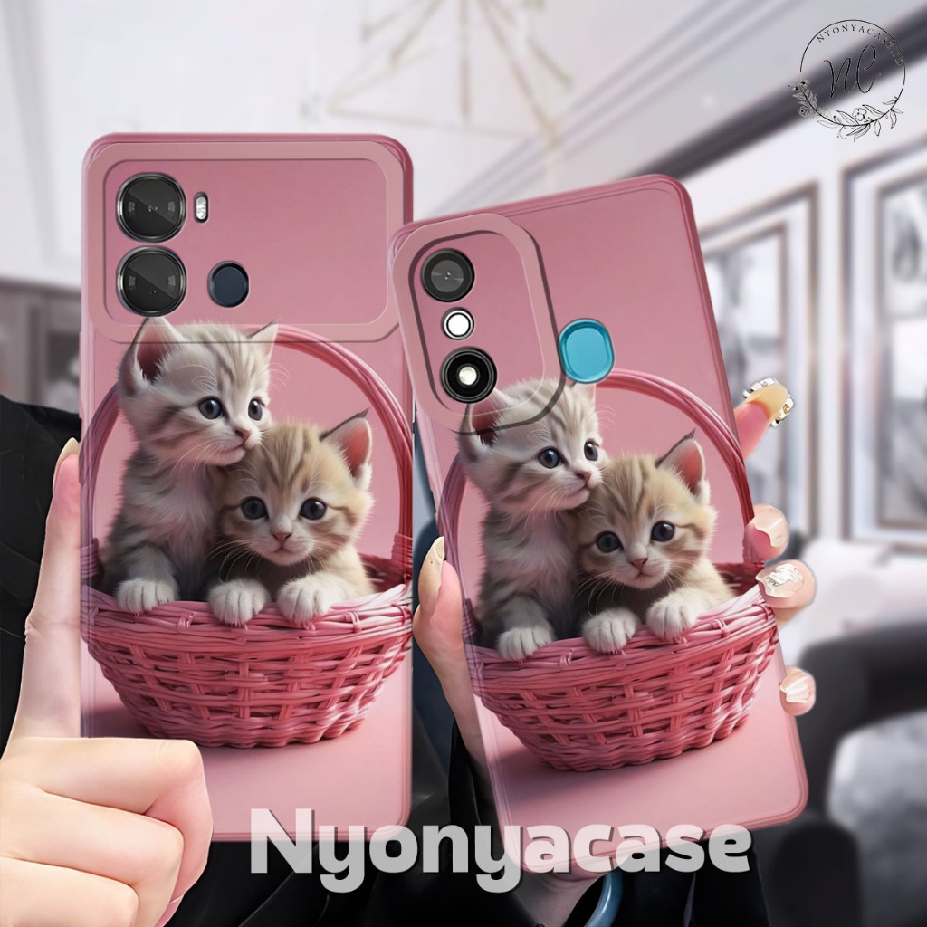 เคส Itel P40 - Itel P17 - Itel P65 - Itel A58 - Itel A49 - เคสแฟชั่น Softcase Macaron Protect Camera