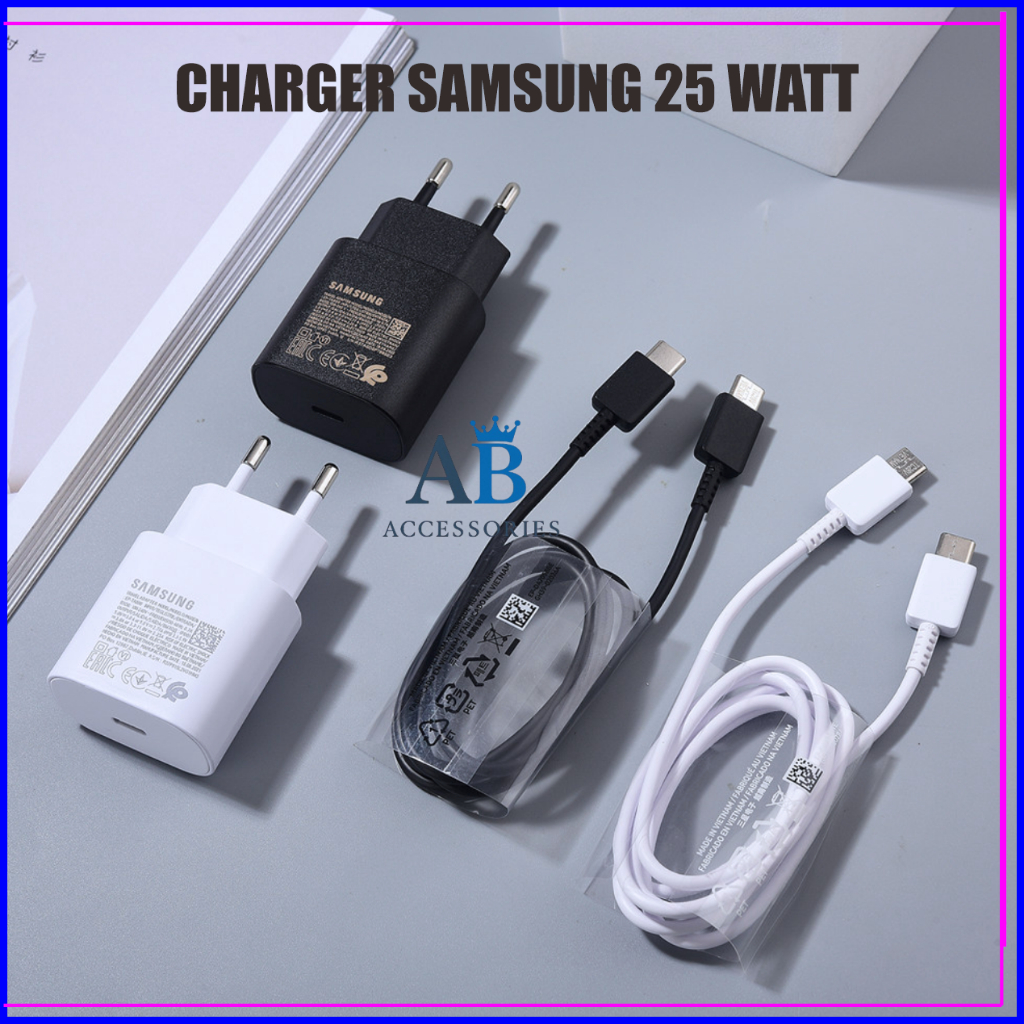 Samsung 25W NOTE 10 A05 A05S A34 A54 M34 M54 5G 25W USB C To C Super Fast Charging Charger